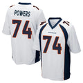 D.Broncos #74 Ben Powers Player White Game Ndoa Stitched Jerseys
