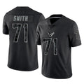 H.Texans #71 Braden Smith Player Black Reflective Limited Game Ndoa Stitched Jerseys