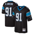 C.Panthers #91 Kevin Greene Player Black Mitchell & Ness Legacy Replica Ndoa Stitched Jerseys