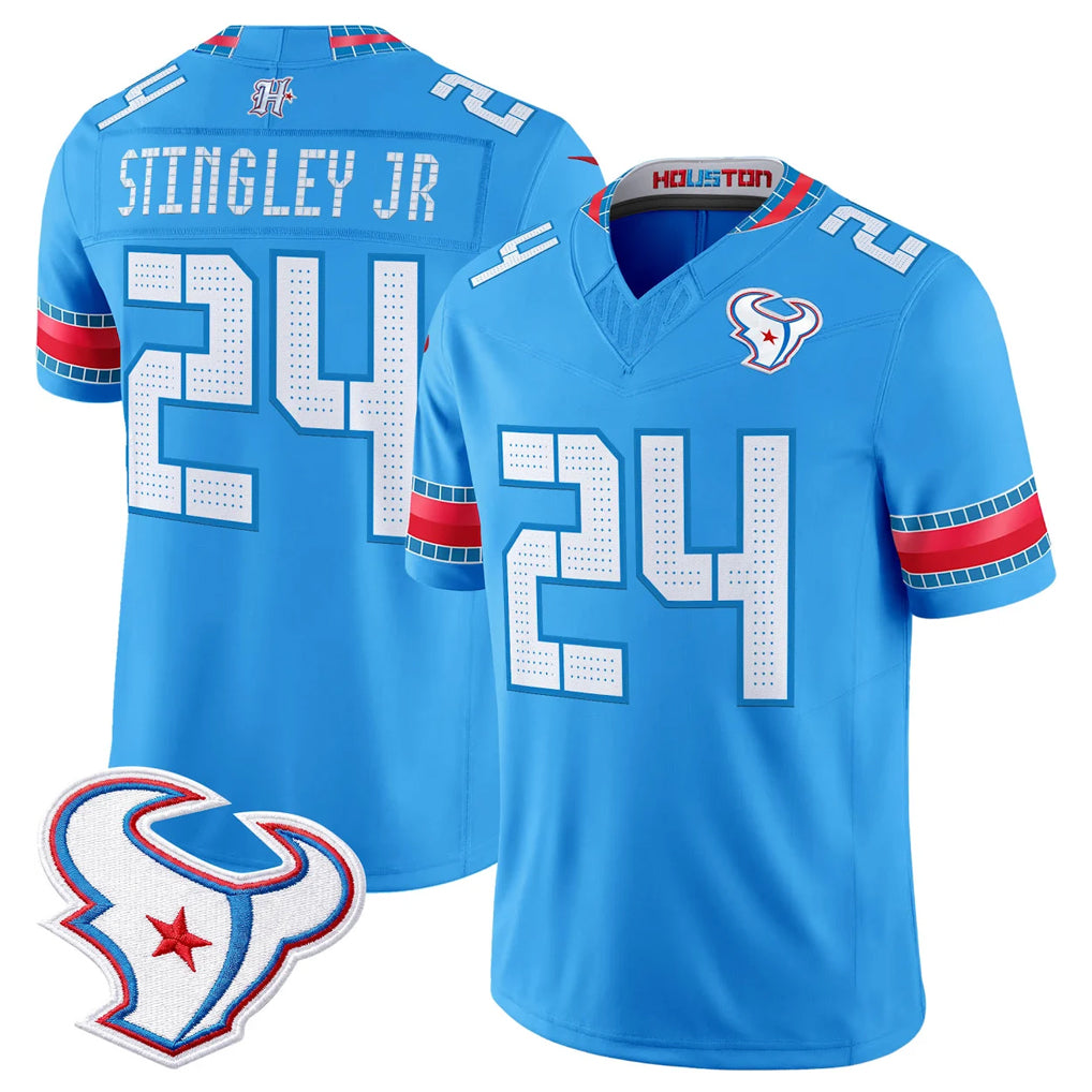 H.Texans #24 Derek Stingley Jr. Player Blue 2026 Rivalries Vapor Limited Home Game Ndoa Stitched jerseys