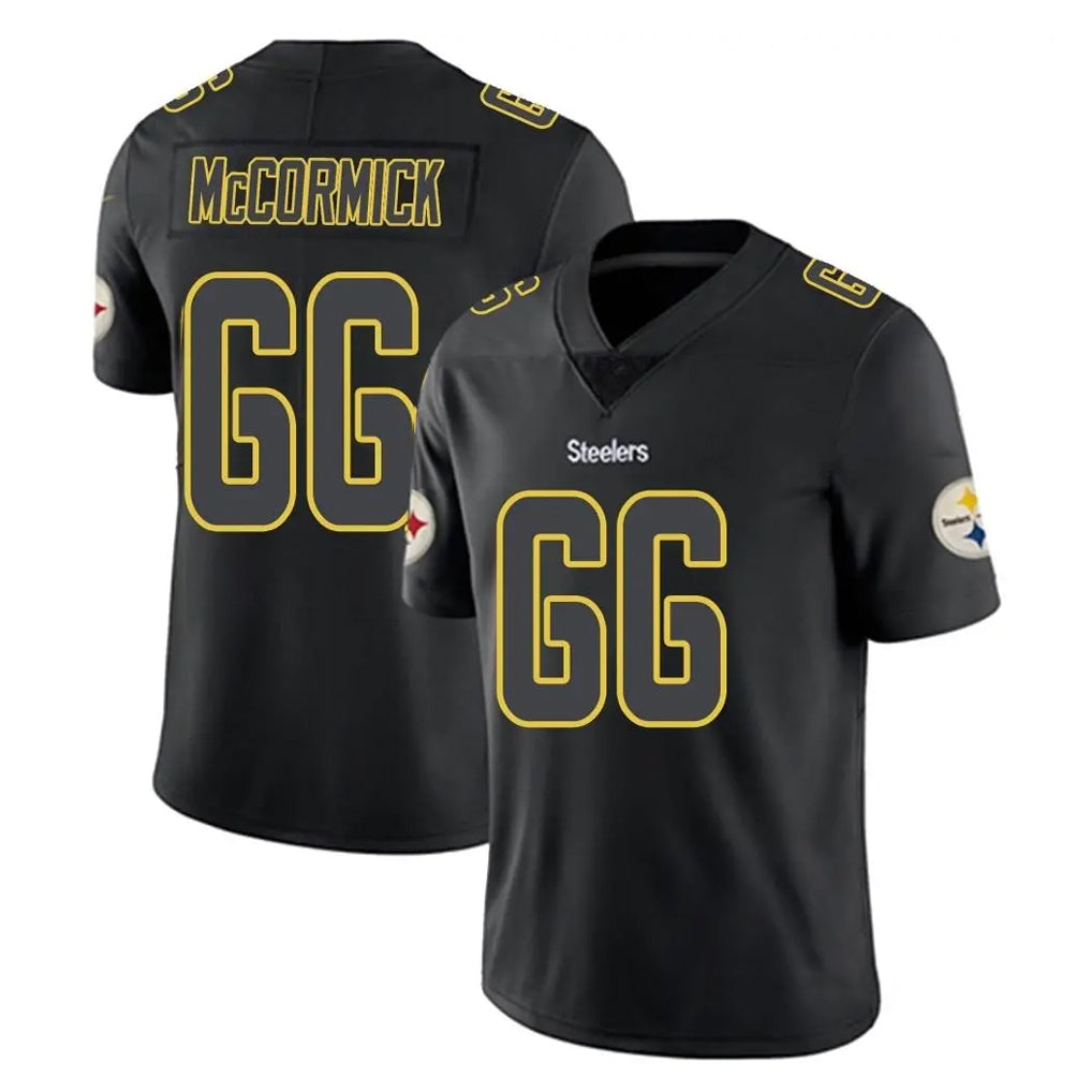 P.Steelers #66 Mason McCormick Player Black Impact Limited Home Game Ndoa Stitched Jerseys