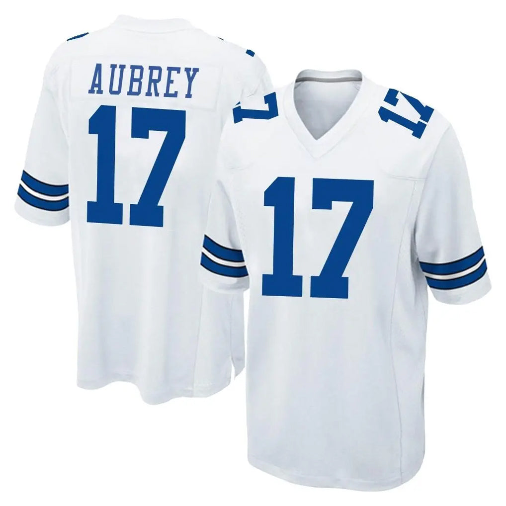 D.Cowboys #17 Brandon Aubrey Player White Home Game Ndoa Stitched Jerseys