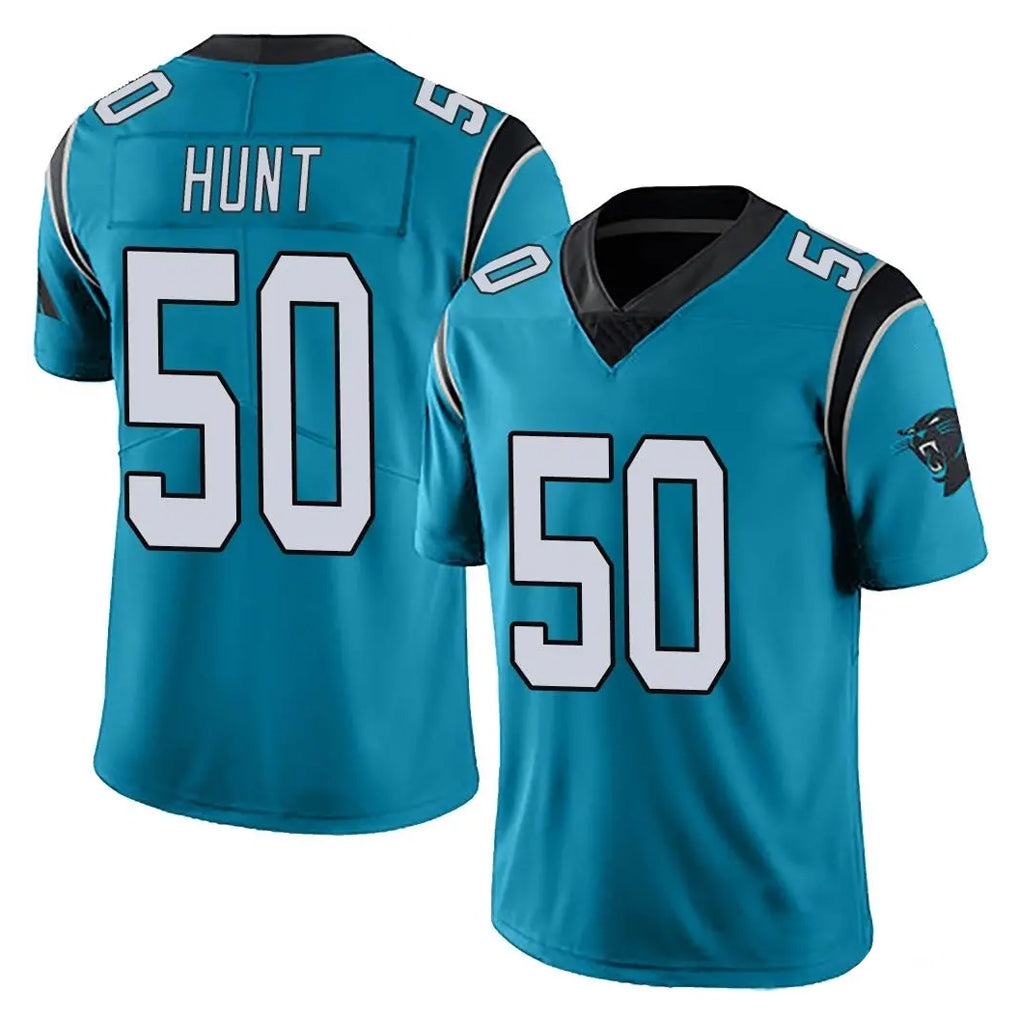 C.Panthers #50 Robert Hunt Player Blue Vapor Untouchable Limited Game Ndoa Stitched Jerseys