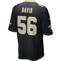 Ndoa NO.Saints #56 Demario Davis Black Game Jersey
