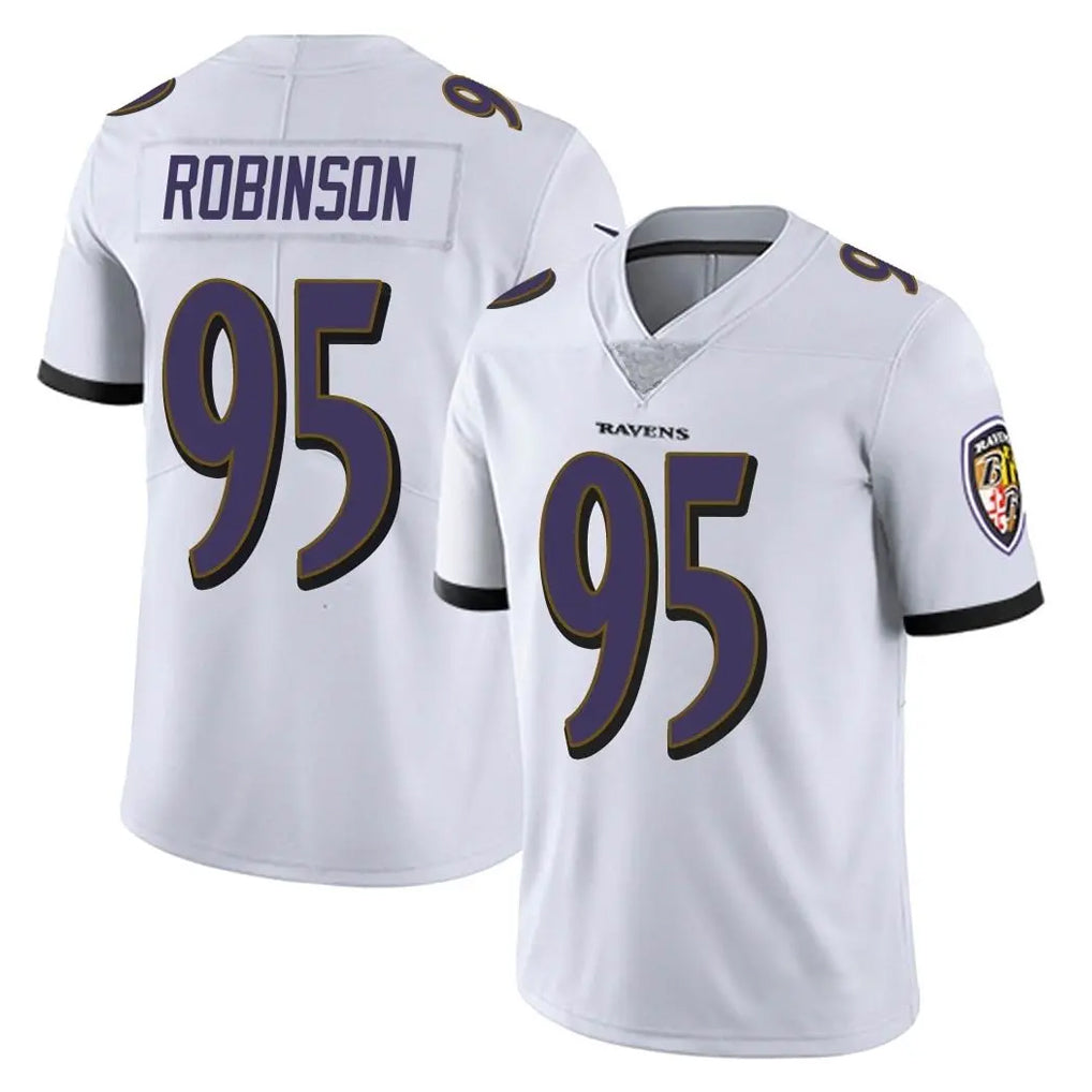 B.Ravens #95 Tavius Robinson Player White Vapor F.U.S.E. Limited Ndoa Stitched Jerseys