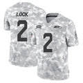 S.Seahawks #2 Drew Lock Player Arctic Camo Limited Salute To Service Home Game Ndoa Stitched Jerseys
