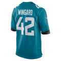 Ndoa J.Jaguars #42 Andrew Wingard Teal Game Jersey