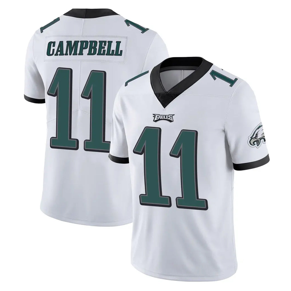 P.Eagles #11 Jihaad Campbell Player White Limited Vapor Untouchable Home Game Ndoa Stitched Jerseys