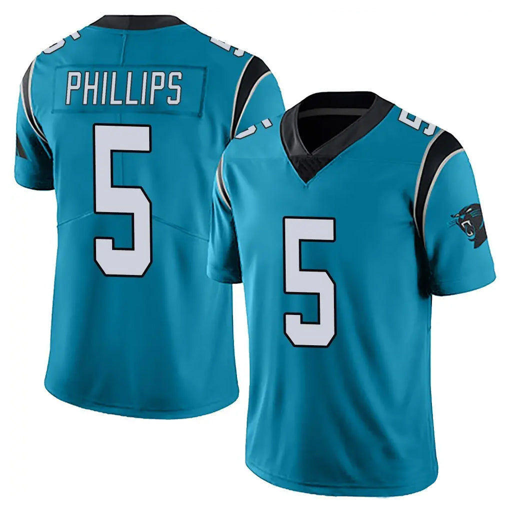 C.Panthers #5 Jaelan Phillips Player Blue Vapor Untouchable Limited Game Ndoa Stitched Jerseys