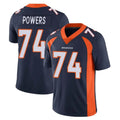 D.Broncos #74 Ben Powers Player Navy Vapor Untouchable Limited Game Ndoa Stitched Jerseys