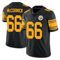 P.Steelers #66 Mason McCormick Player Black Limited Color Rush Home Game Ndoa Stitched Jerseys