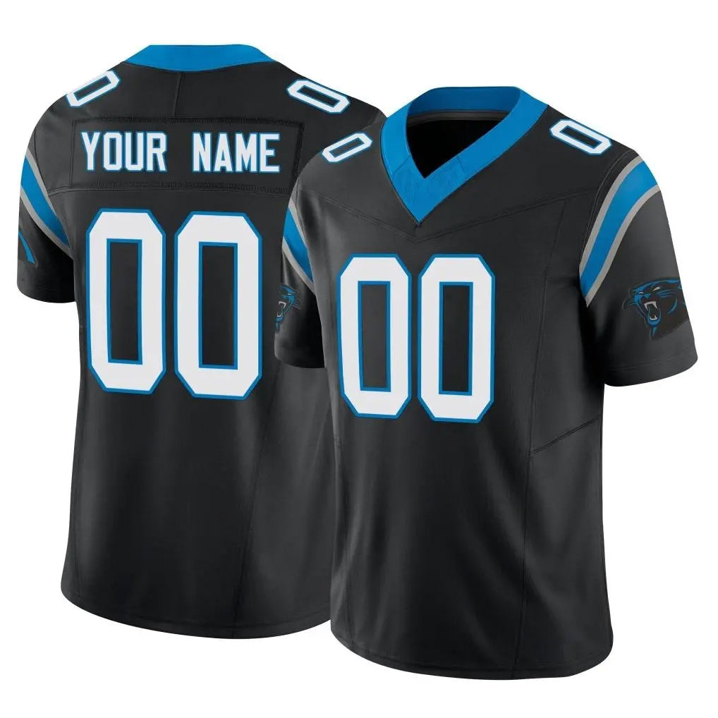 Custom C.Panthers Black Vapor F.U.S.E. Limited Home Game Any Name & Numbers Ndoa Stitched Jerseys