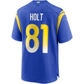 Ndoa LA.Rams #81 Torry Holt Royal Game Retired Player Jersey