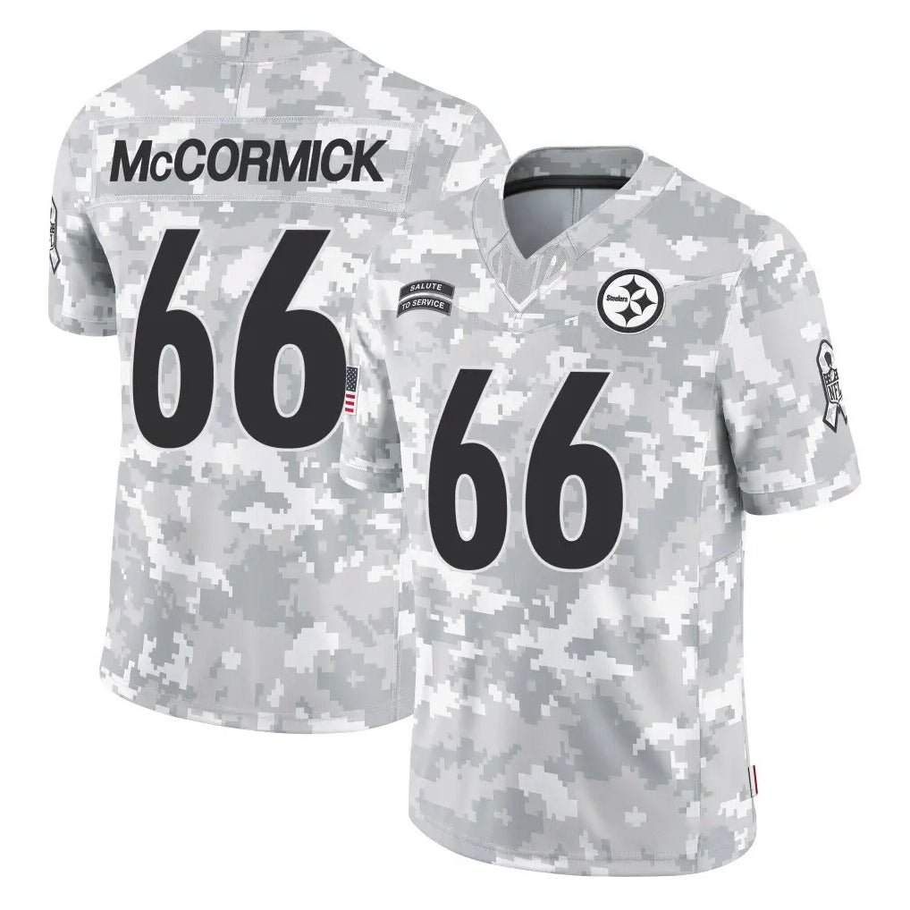 P.Steelers #66 Mason McCormick Player Arctic Camo Limited Salute To Service Home Game Ndoa Stitched Jerseys