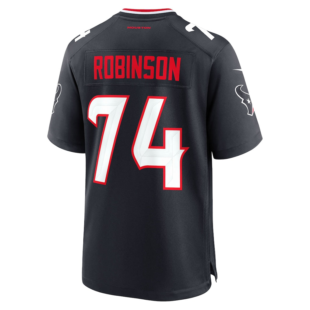 Ndoa H.Texans #74 Cam Robinson Navy Team Game Jersey
