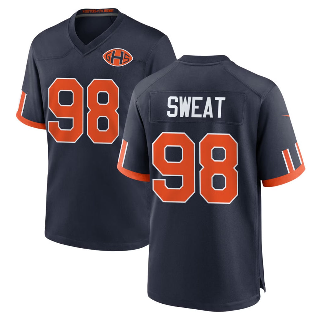 C.Bears #98 Montez Sweat Player Navy 2026 Rivalries Collection Home Game Ndoa Stitched Jerseys