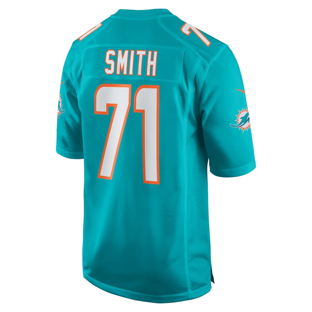 Ndoa M.Dolphins #71 Kion Smith Aqua Game Jersey