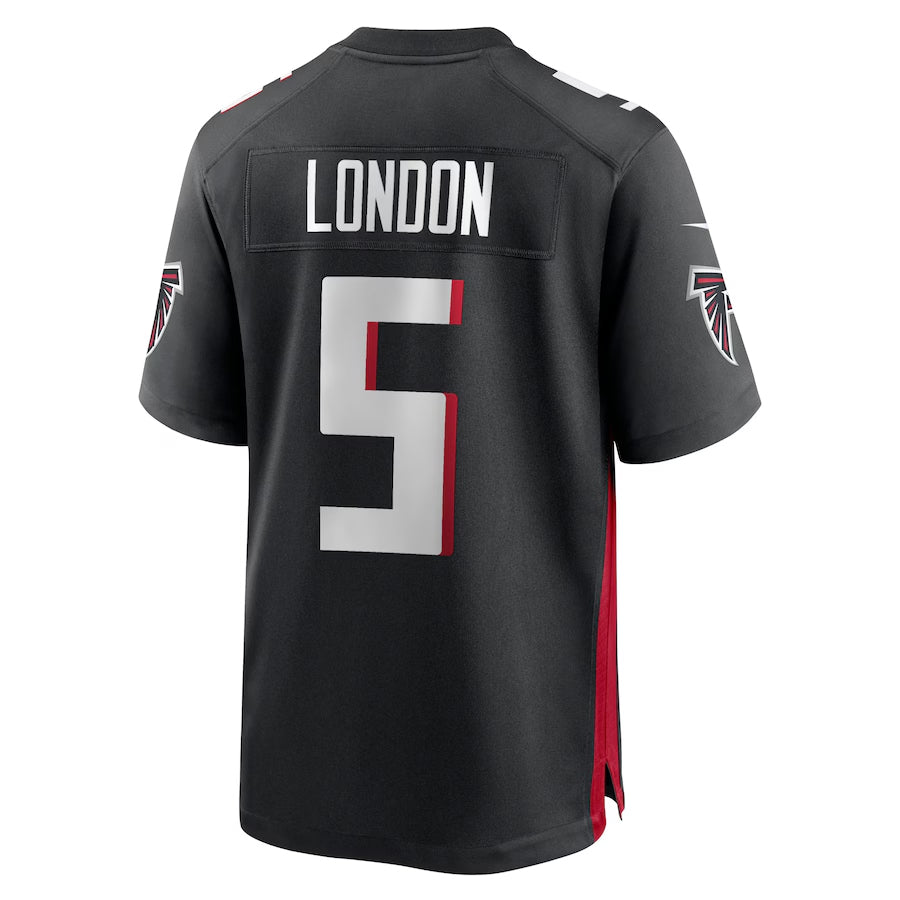 A.Falcons #5 Drake London Player Black Home Game Ndoa Stitched Jerseys