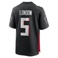 A.Falcons #5 Drake London Player Black Home Game Ndoa Stitched Jerseys
