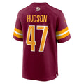 Ndoa W.Commanders #47 Khaleke Hudson Burgundy Game Jersey