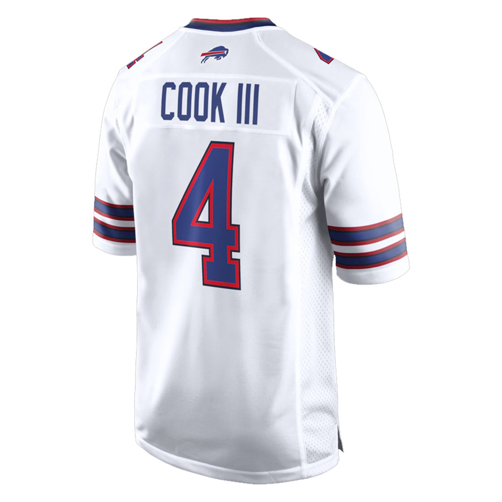 B.Bills #4 James Cook III Player White Home Game Ndoa Stitched Jerseys