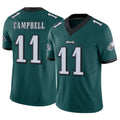 P.Eagles #11 Jihaad Campbell Player Team Color Green Limited Vapor F.U.S.E. Home Game Ndoa Stitched Jerseys