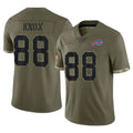 B.Bills #88 Dawson Knox Player Olive Salute To Service Game Ndoa Stitched Jerseys
