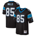 C.Panthers #85 Wesley Walls Player Black Mitchell & Ness Legacy Replica Ndoa Stitched Jerseys