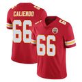 KC.Chiefs #66 Mike Caliendo Player Red Limited Vapor Untouchable Home Game Stitched Jerseys