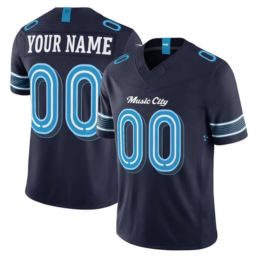 Custom T.Titans Navy 2026 Rivalries Collection Limited Home Game Any Name & Numbers Ndoa Stitched Jerseys