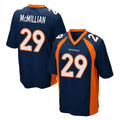 D.Broncos #29 Ja'Quan McMillian Player Navy Game Ndoa Stitched Jerseys