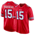 B.Bills #15 Greg Rousseau Player Red Home Game Ndoa Stitched Jerseys