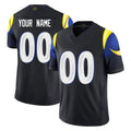 Custom LA.Rams Black Midnight Rivalries Collection Limited Home Game Any Name & Numbers Ndoa Stitched Jerseys