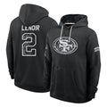 SF.49ers #2 Deommodore Lenoir Player 2026 Black Logo Pullover Hoodies Limited Game Ndoa Stitched Jerseys