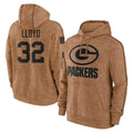 GB.Packers #32 MarShawn Lloyd Player Brown Salute to Service Hoodies Limited Game Ndoa Stitched Jerseys