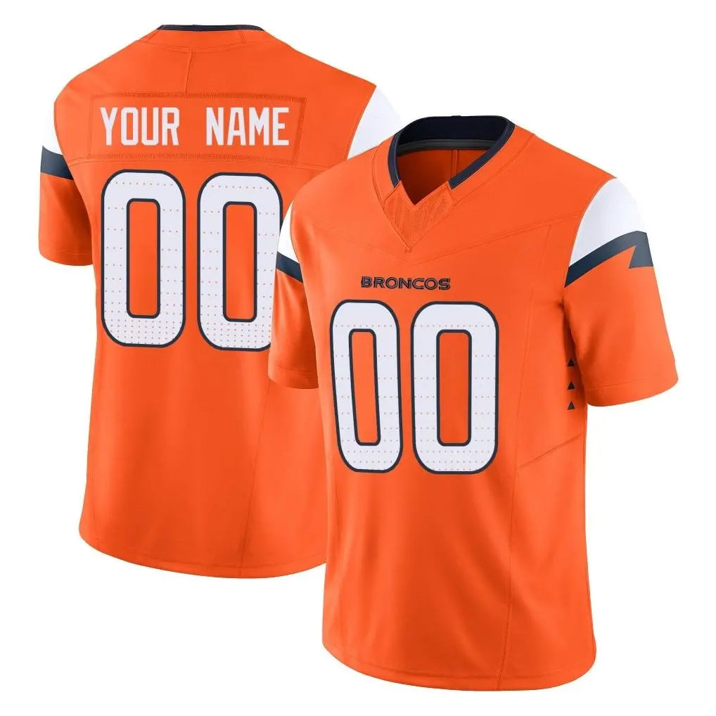Custom D.Broncos Orange Vapor F.U.S.E. Limited Home Game Any Name & Numbers Ndoa Stitched Jerseys