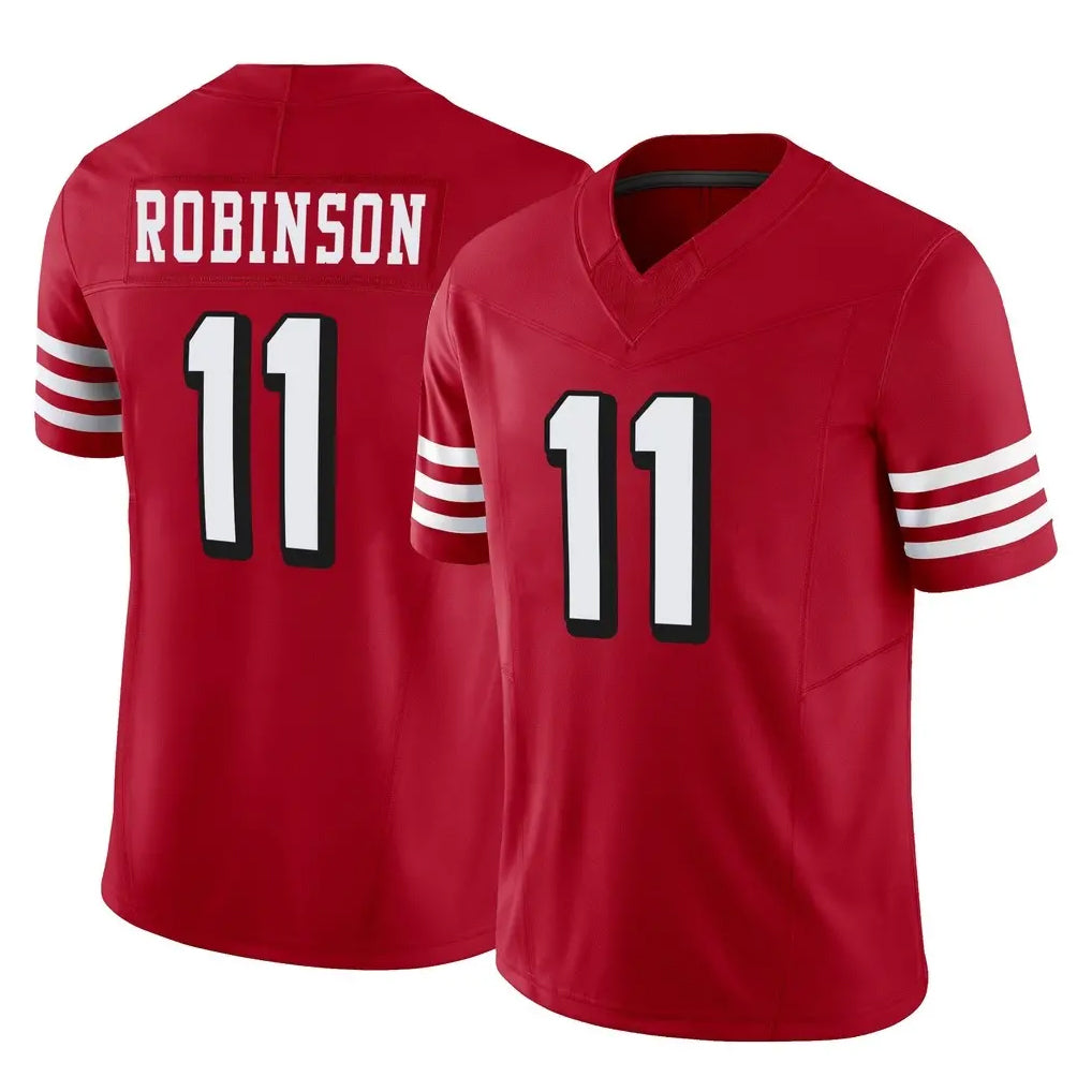 SF.49ers #11 Demarcus Robinson Player Red Limited Alternate Vapor F.U.S.E. Home Game Ndoa Stitched Jerseys