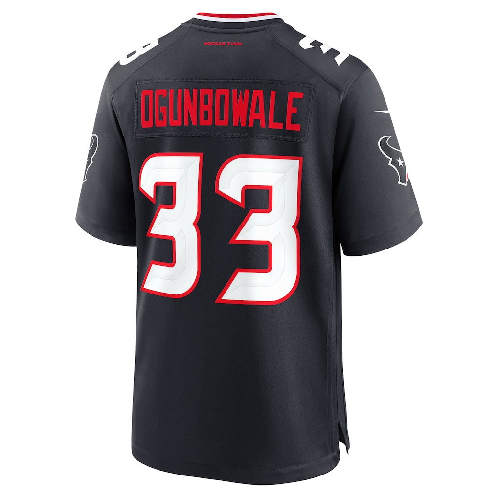 Ndoa H.Texans #33 Dare Ogunbowale Navy Team Game Jersey