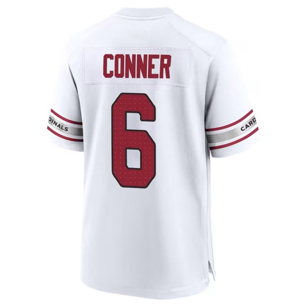 A.Cardinals #6 James Conner Player White Home Game Ndoa Stitched Jerseys