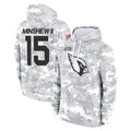 A.Cardinals #15 Gardner Minshew II Player Arctic Camo Limited Salute to Service Pullover Hoodies Game Ndoa Stitched Jerseys