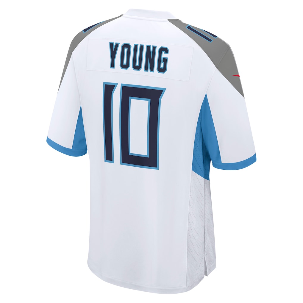 Ndoa T.Titans #10 Vince Young White Retired Player Game Jersey