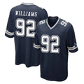 D.Cowboys #92 Quinnen Williams Player Navy Home Game Ndoa Stitched Jerseys