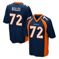D.Broncos #72 Garett Bolles Player Navy Game Ndoa Stitched Jerseys