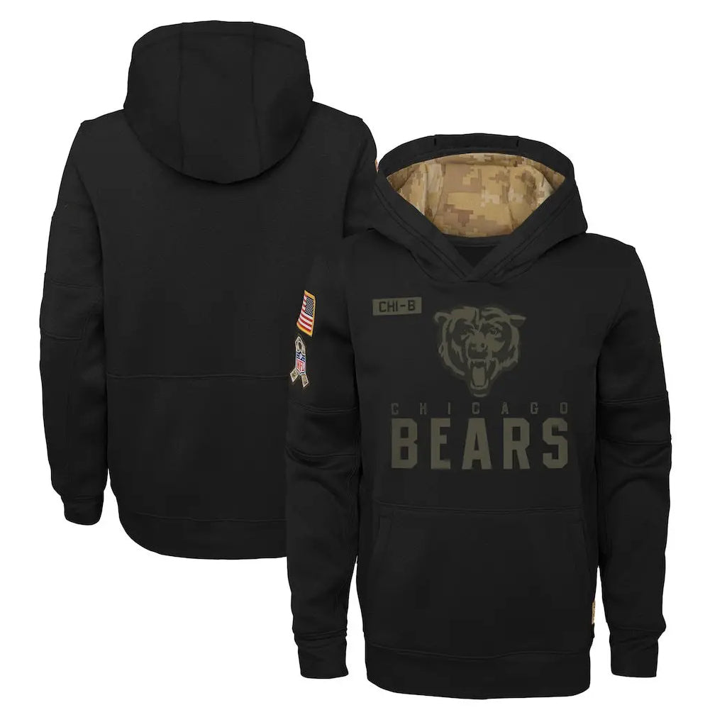 C.Bears ## Bears Blank Player Black Salute to Service Pullover Hoodies Limited Home Ndoa Stitched Jerseys