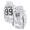 C.Bears #99 Gervon Dexter Sr. Player Arctic Camo Salute to Service Pullover Hoodies Limited Ndoa Stitched Jerseys