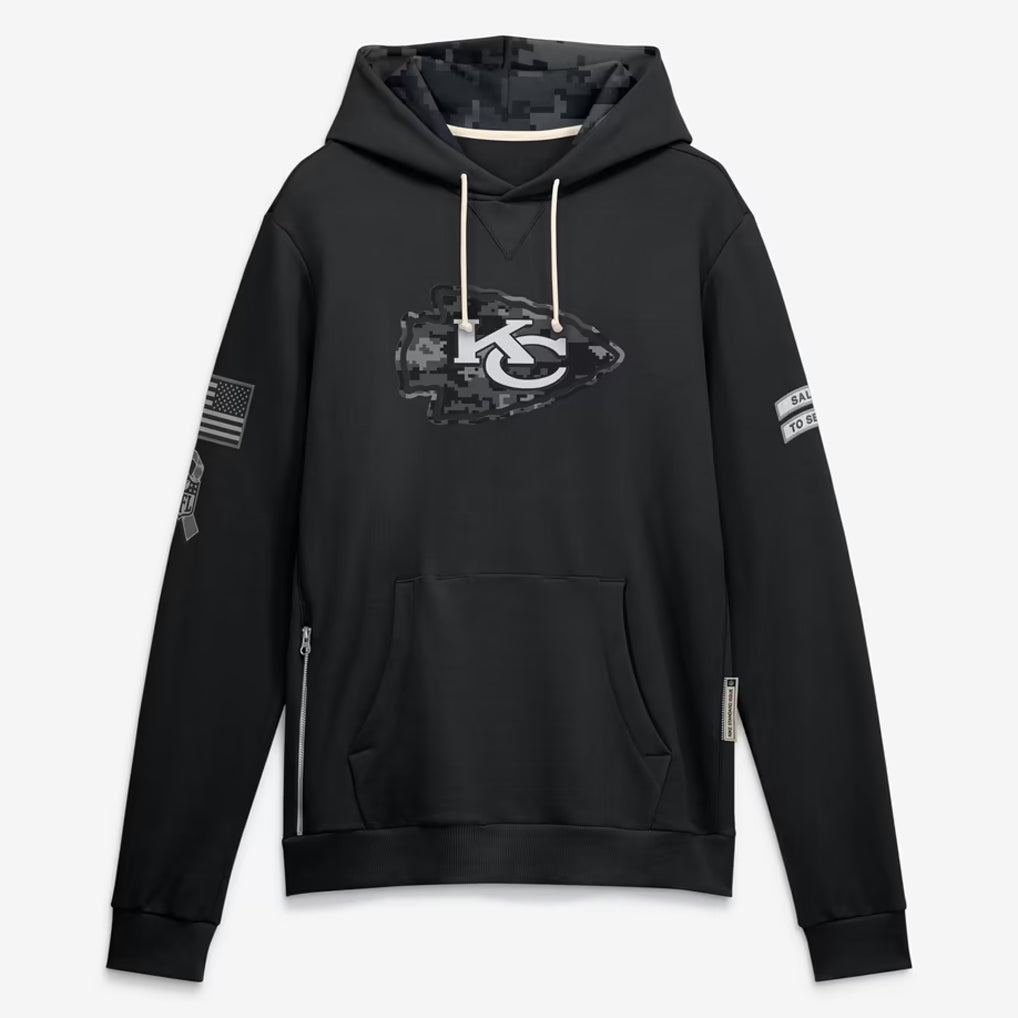 KC.Chiefs 2026 Black Logo Pullover Hoodies Limited Game Ndoa Stitched Jerseys