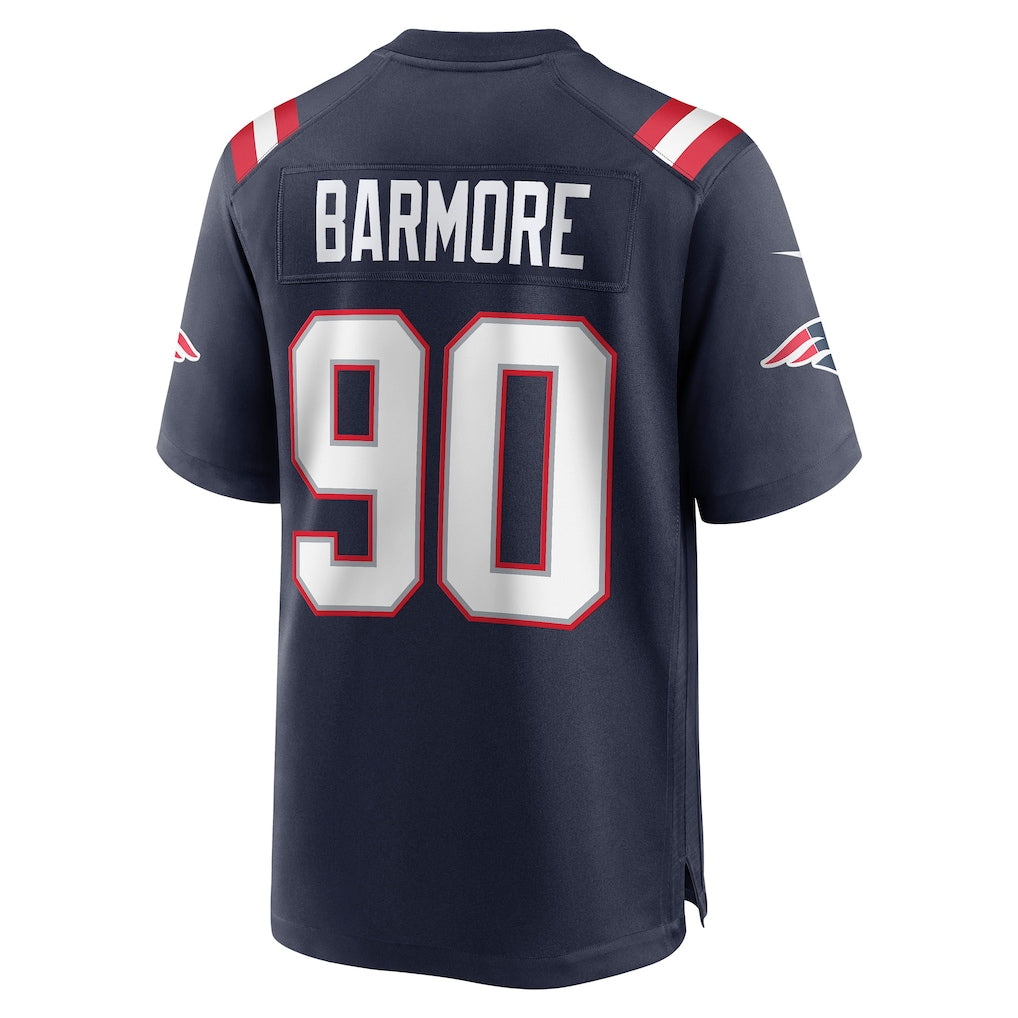 Ndoa NE.Patriots #90 Christian Barmore Navy Game Player Jersey