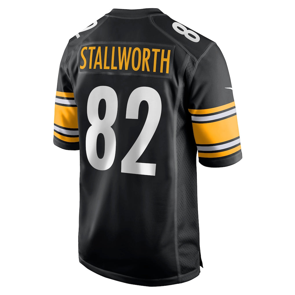 Ndoa P.Steelers #82 John Stallworth Black Retired Player Jersey
