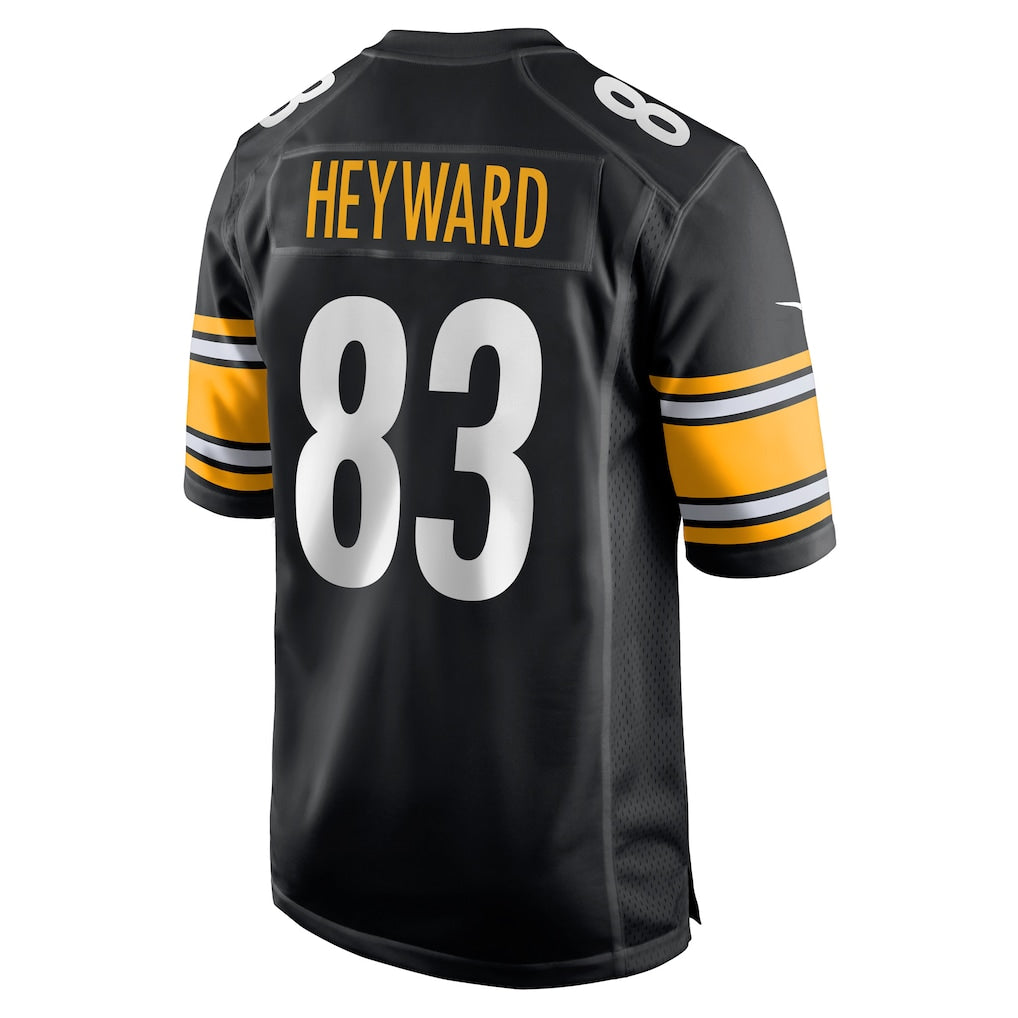 Ndoa P.Steelers #83 Connor Heyward Black Game Player Jersey