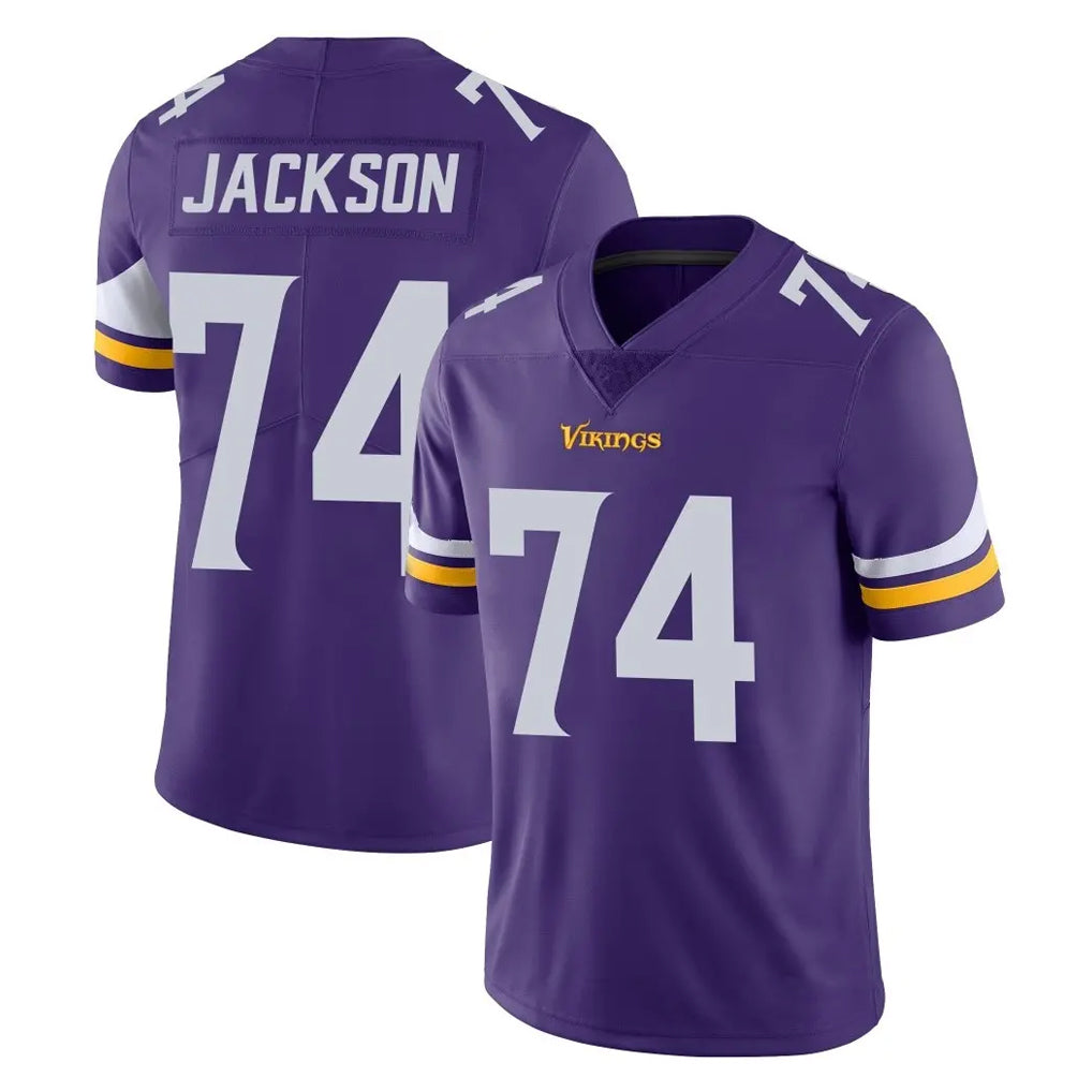 MN.Vikings #74 Donovan Jackson Player Purple Limited Vapor Untouchable Home Game Ndoa Stitched Jerseys